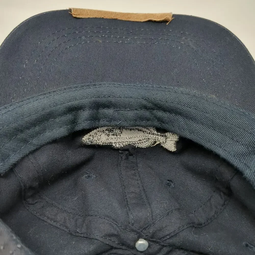 Field & Stream Baseball Cap Blue One Size Embroidered Fish Bass Slideback Hat